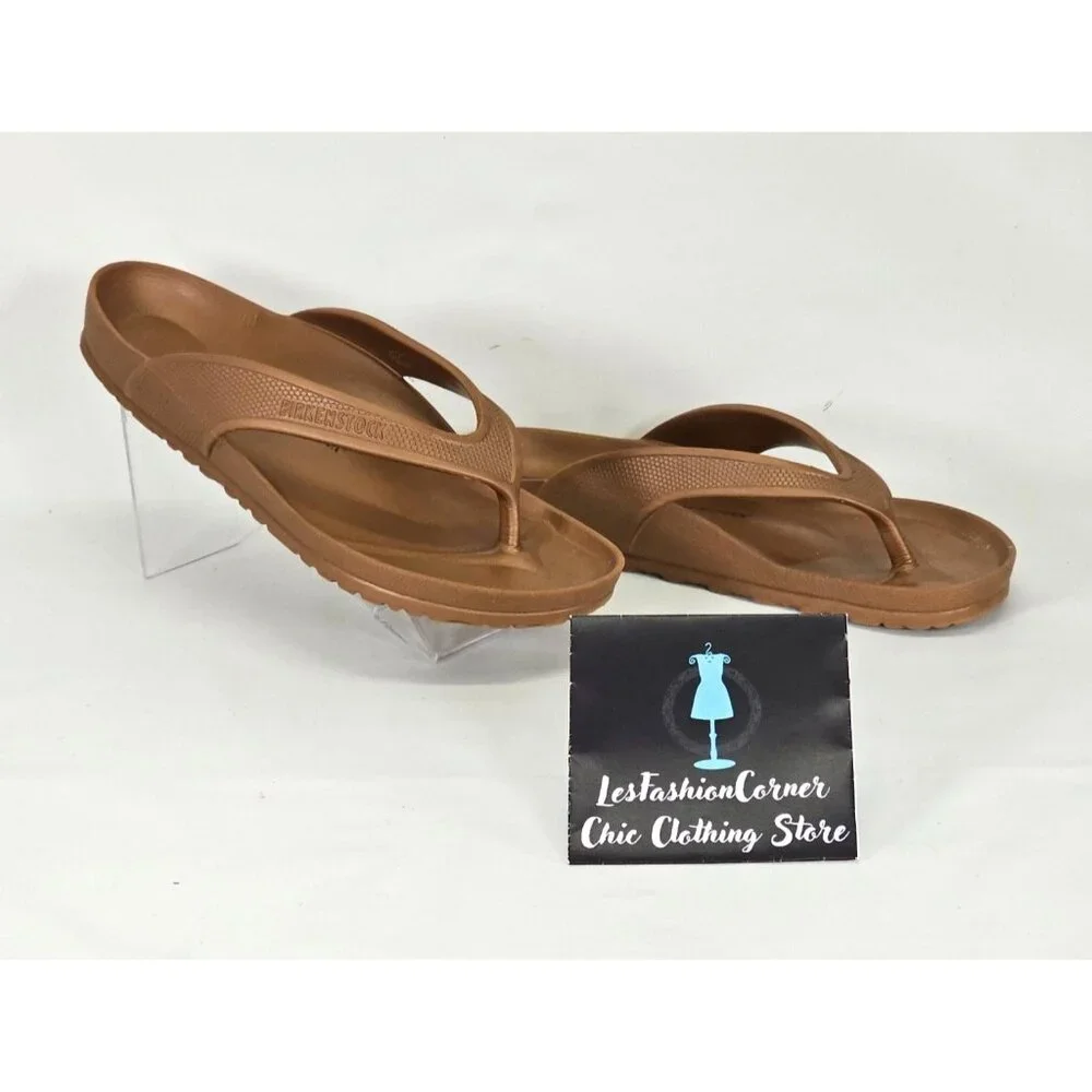 Birkenstock Men's Metallic Copper Honolulu EVA Slip-On Sandals Sz 11 Wo's 13 055 - Picture 5 of 16